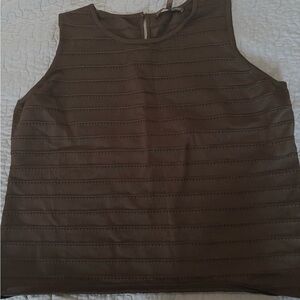 White House Black Market Black Knit Tank Top